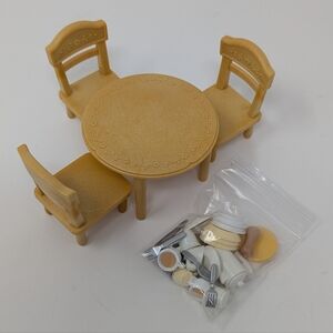 Calico Critters Kitchen Table and Accessories